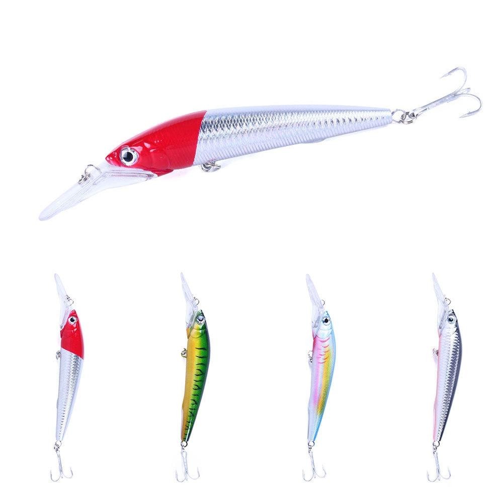 Red-Head Silver Saltwater Minnow